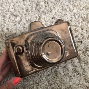 Gold camera decor